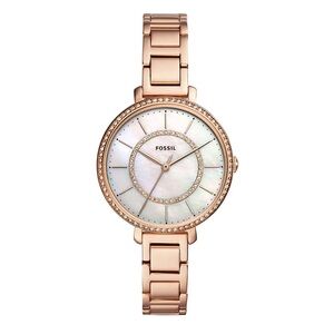 Fossil Jocelyn Three-Hand Rose Gold-Tone Stainless Steel Watch